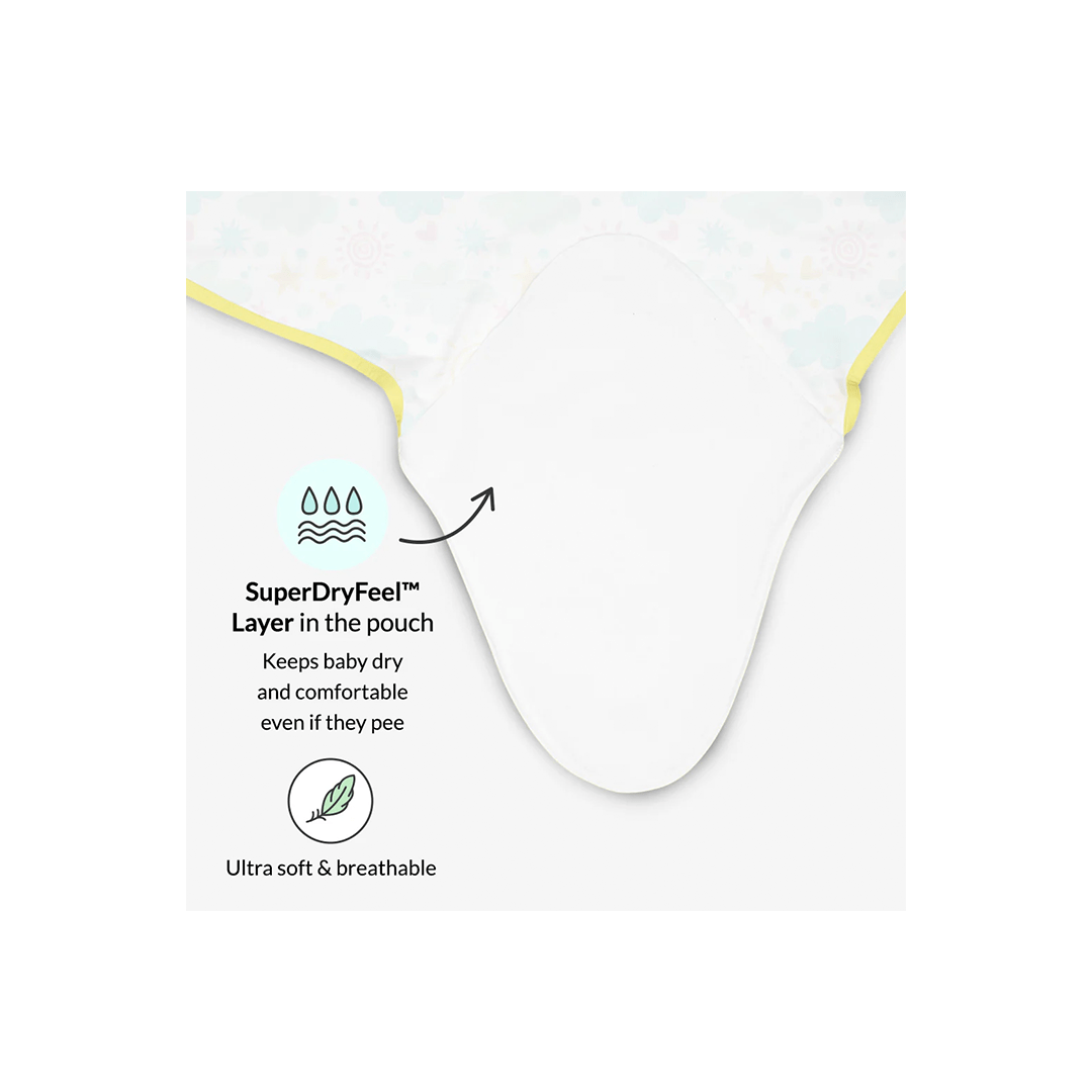 SuperBottoms Clothing SuperBottoms Dry Feel Swaddle Wrap (0- 6 Months)