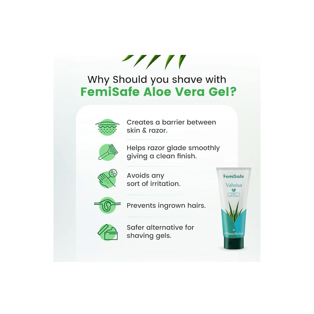 Femisafe Personal Care FemiSafe Face Razors (Eco-Friendly) & Aloe-Gel Combo