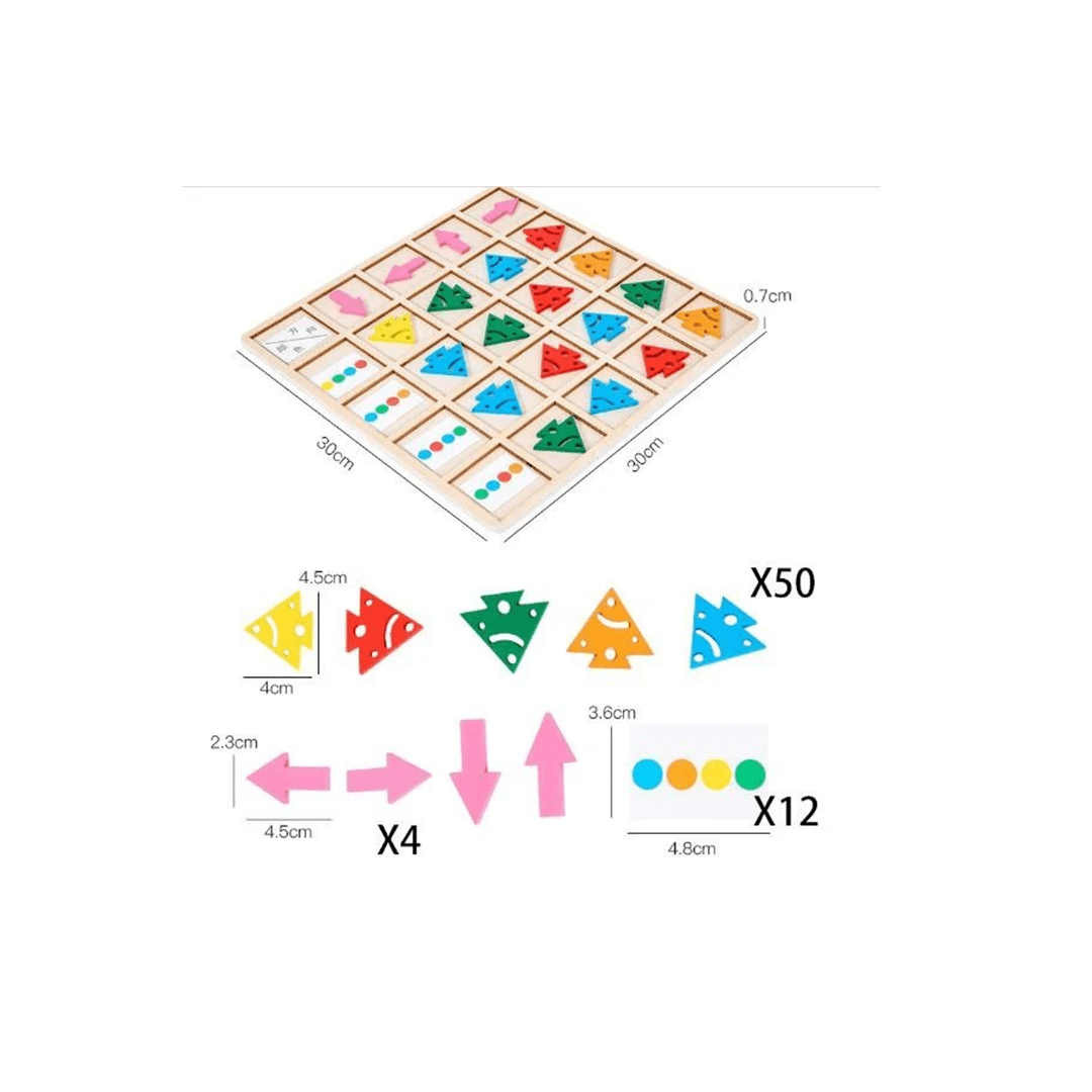 Extrokids Toys Extrokids Wooden Education Learning Color Direction Arrow Matching For Kids (3 Years+)