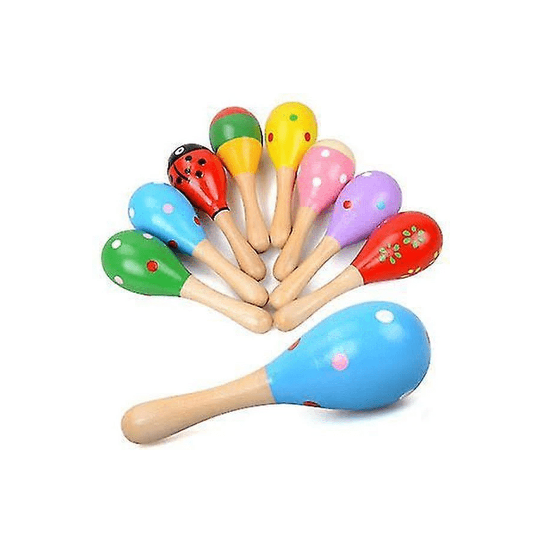 Extrokids Toys Extrokids Wooden Egg Bell Rattle (3 Months+)