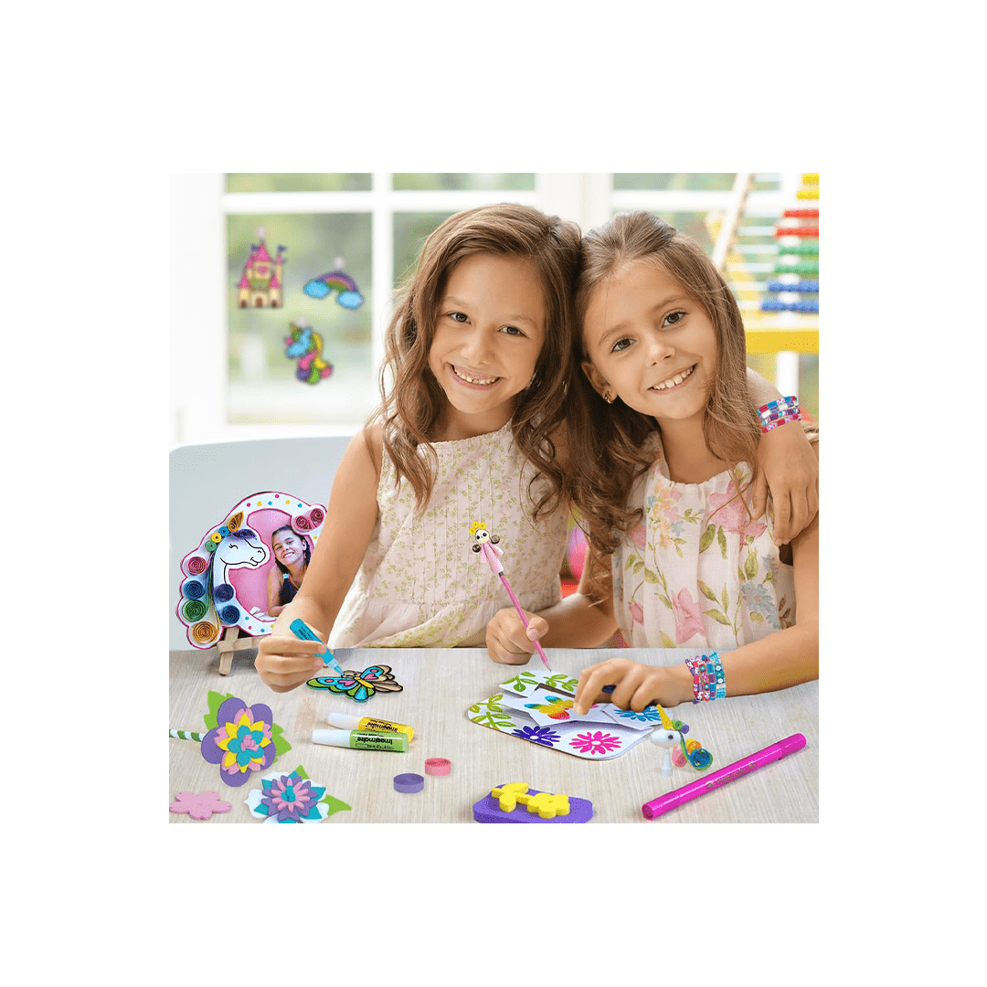 Imagimake Craft Kit Imagimake Fabulous Craft Kit-Arts & Crafts Kids Ages 6-8-Suncatcher Kits Kids-Glass Painting (5-7 Years)