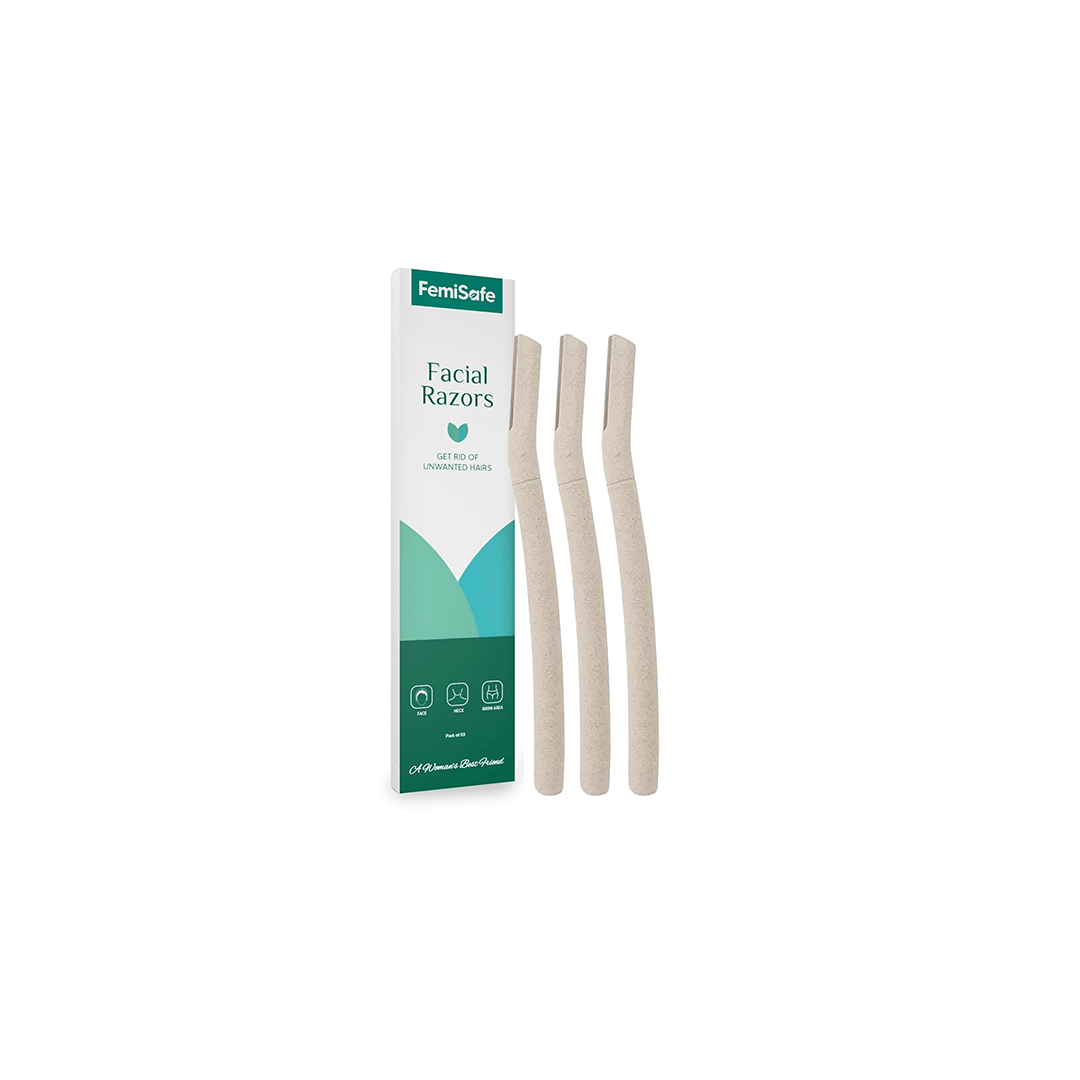 Femisafe Personal Care 3 Pack FemiSafe Face Razors (Eco-Friendly)
