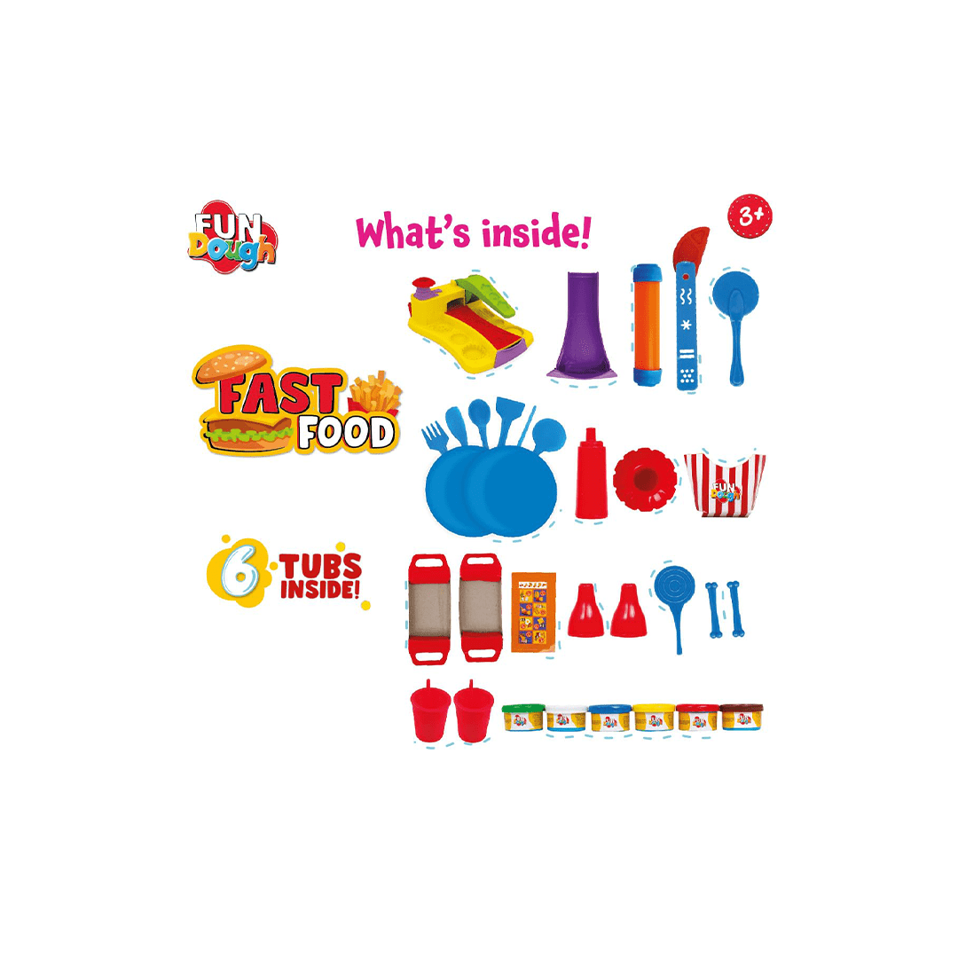 Funskool Craft Kit Funskool Fun Dough Fast Food (3 Years+)