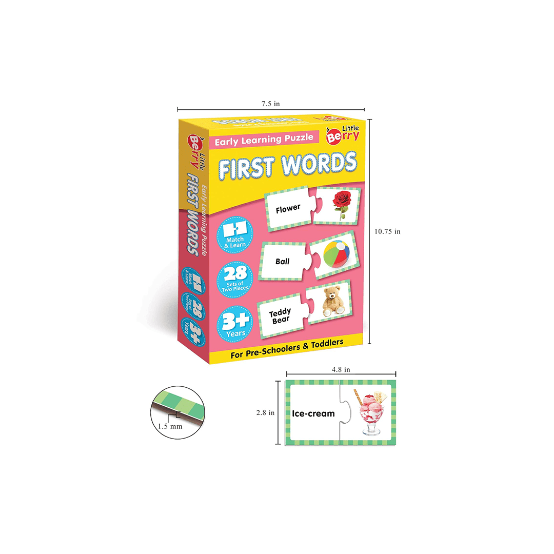 Little Berry Toys Little Berry First Words Early Learning Puzzle for Kids (3-7 Years)