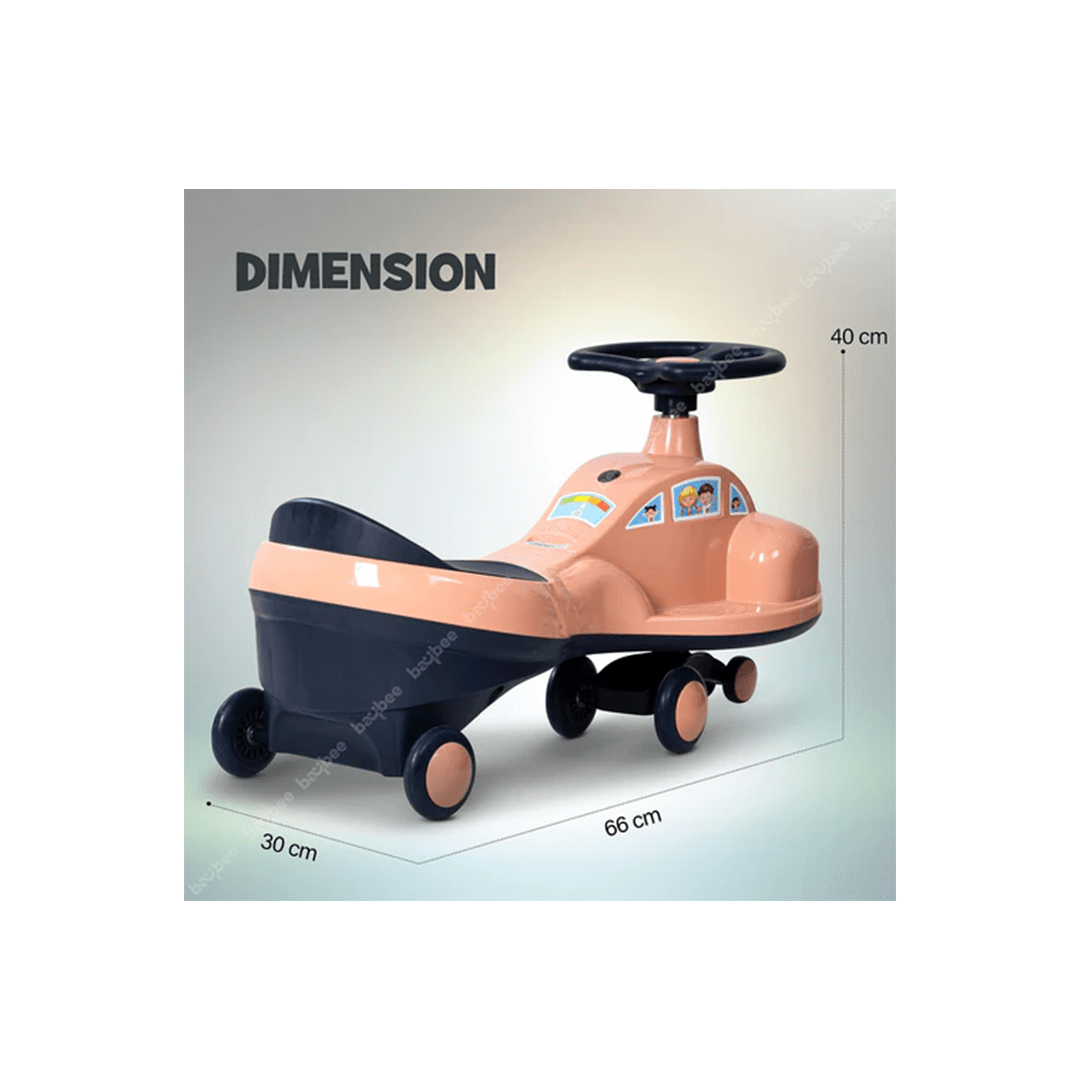 Baybee Ride-ons Baybee Flare Magic Swing Cars for Kids with PP Wheels (3-8 Year)