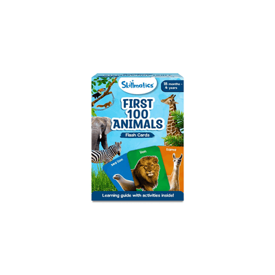 Skillmatics Toys Skillmatics Flash Cards for toddlers: First 100 Animals (ages 1-4)