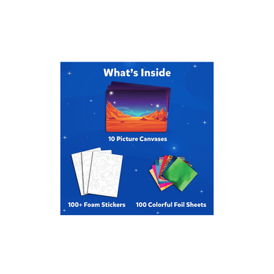 Skillmatics Art And Craft Kit Skillmatics Art & Craft Activity - Foil Fun: Up in space | No Mess Art Kit (ages 4-9)