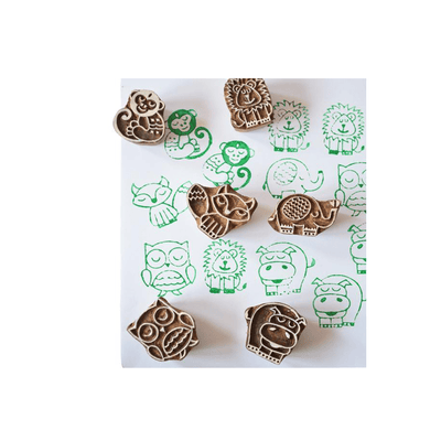 Shumee Art And Craft Kit Shumee Forest Friends Wooden Stamps Set - 3 Years+
