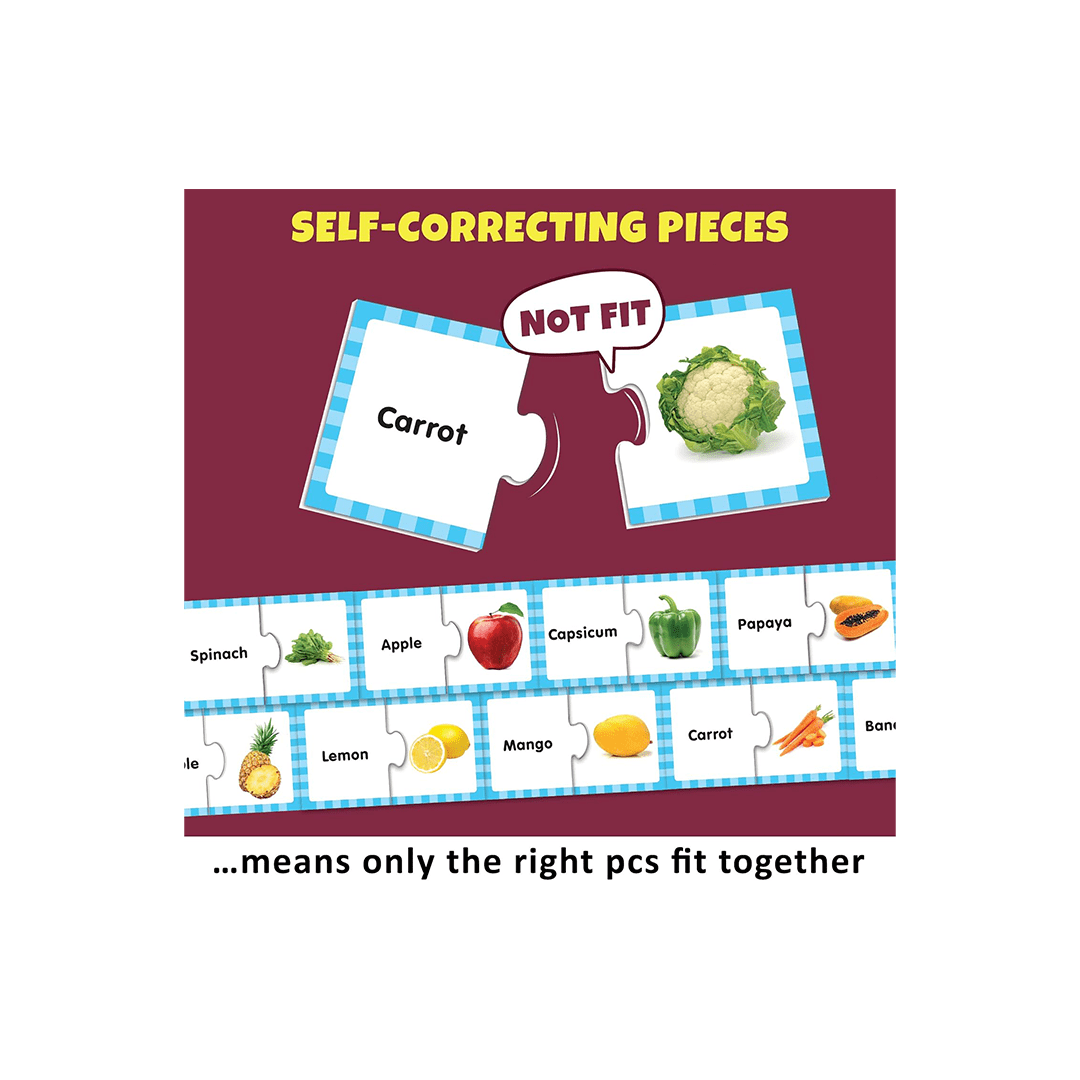 Little Berry Toys Little Berry Fruits and Vegetables Early Learning Puzzle for Kids (3-7 Years)