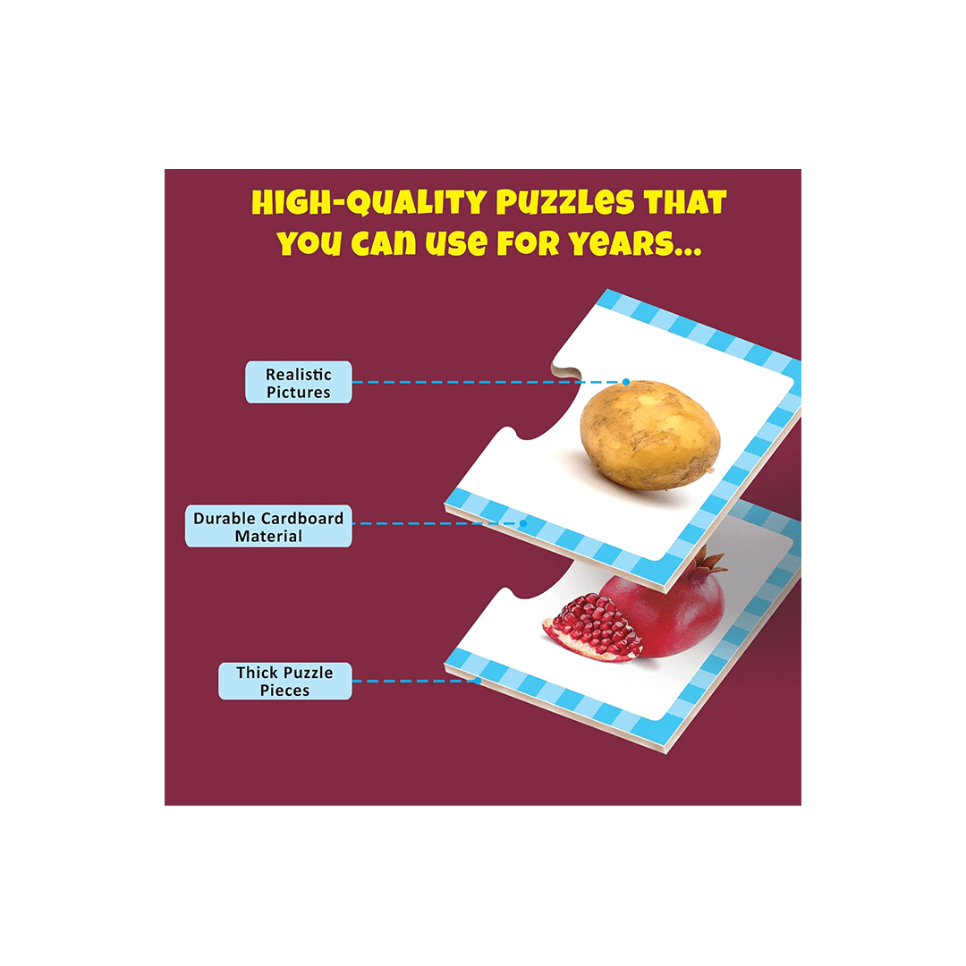 Little Berry Toys Little Berry Fruits and Vegetables Early Learning Puzzle for Kids (3-7 Years)