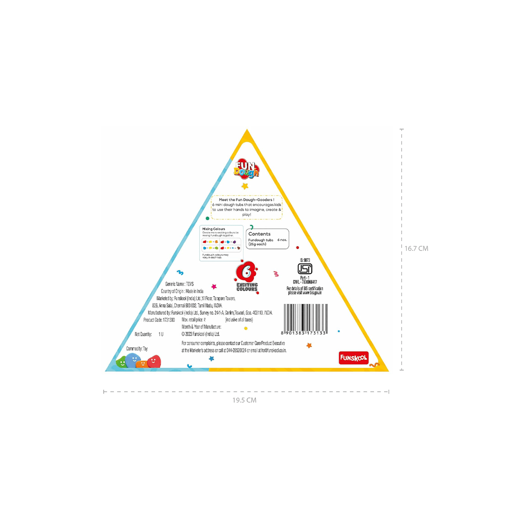 Funskool Craft Kit Funskool Fun Dough Mini Fun Pack (3 Years+)