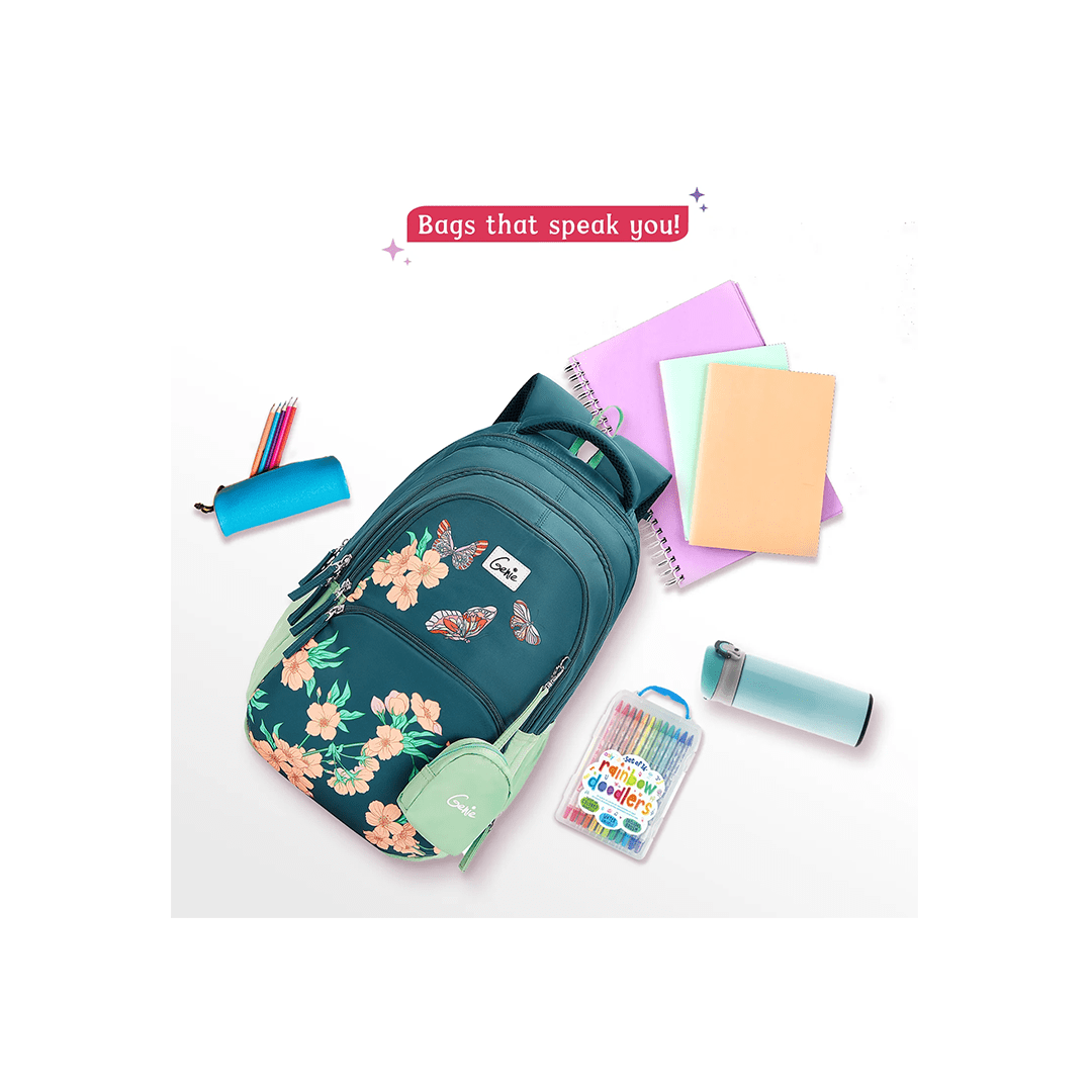 Genie Toys Genie Lilac 27L School Backpack For Kids