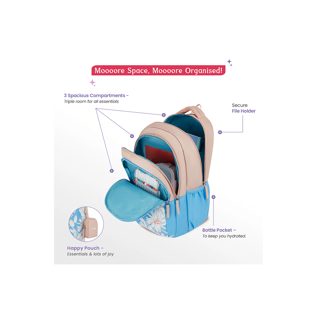 Genie Toys Genie Gaze 36L School Backpack For Girls