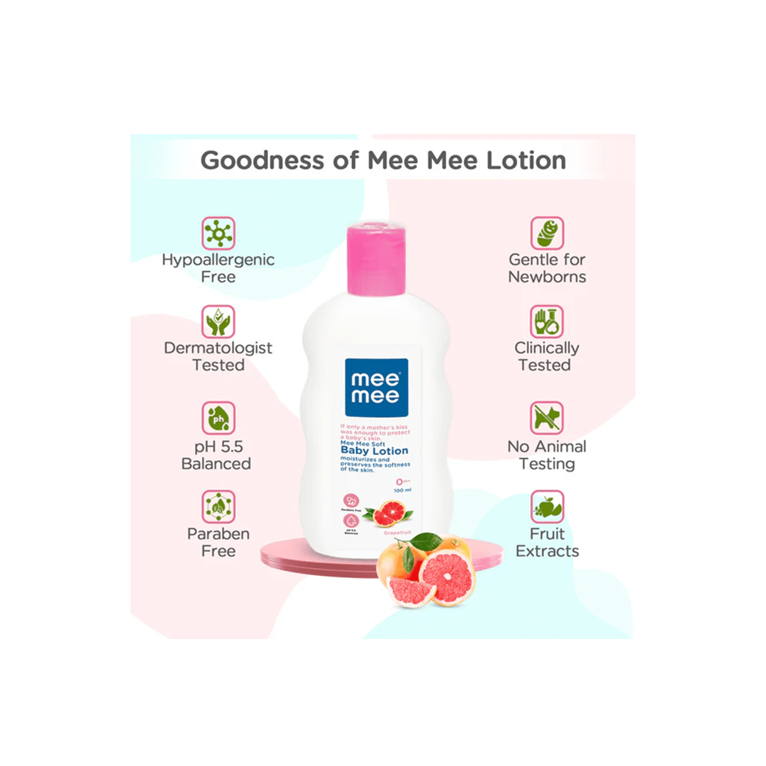 Mee Mee Baby Care Mee Mee Bundle of Joy Baby Grooming Kit Gift Set for New born Babies (Set of 4 pieces)