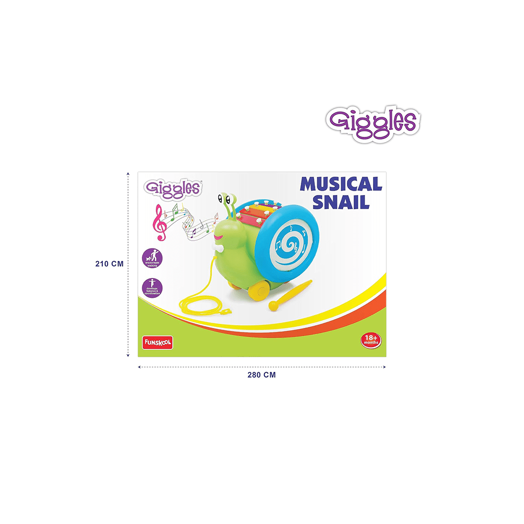 Funskool Toys Funskool Giggles Musical Snail (18 Months+)