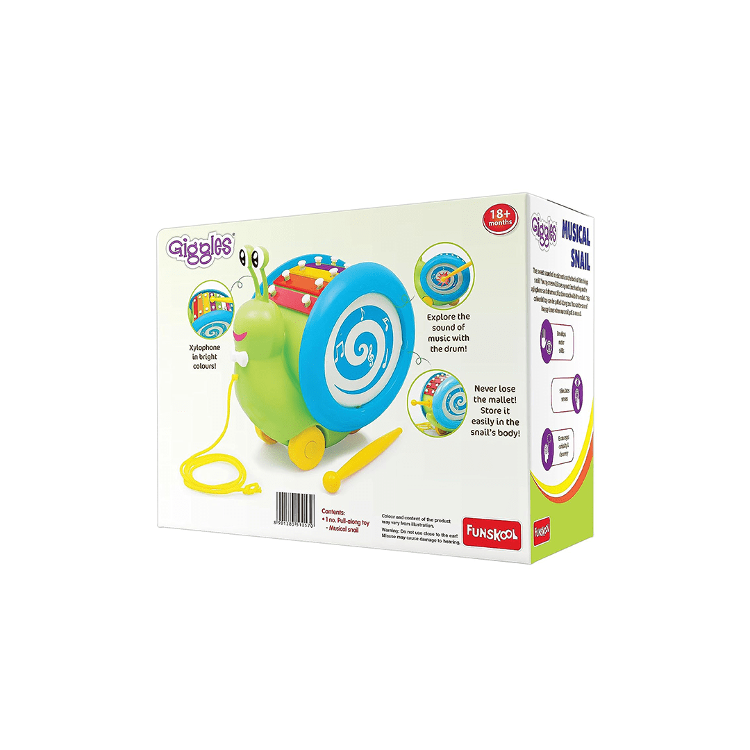 Funskool Toys Funskool Giggles Musical Snail (18 Months+)