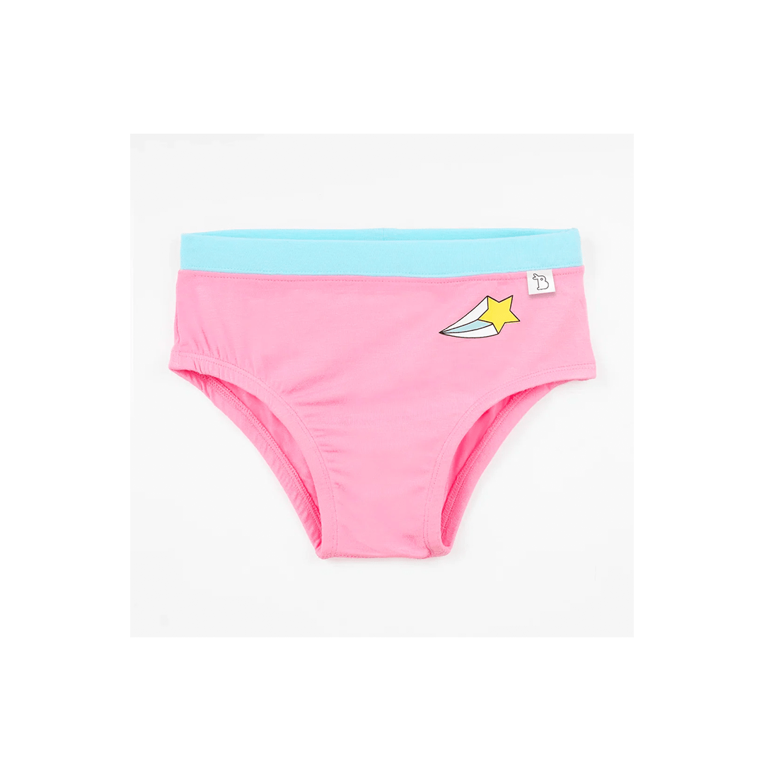 SuperBottoms Clothing SuperBottoms Girls Briefs Underwear Set of 4 (4-8 Years)