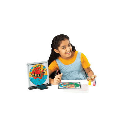 Funskool Art And Craft Kit Funskool Glass Painting Kit with Glass Colors (6 Years+)