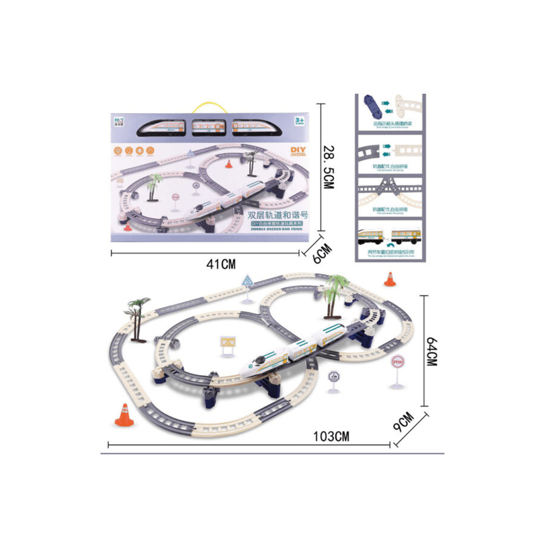 Baan Toys Toys Baan Toys Harmony Express Double Decker Rail Train For Kids (3 Years+)