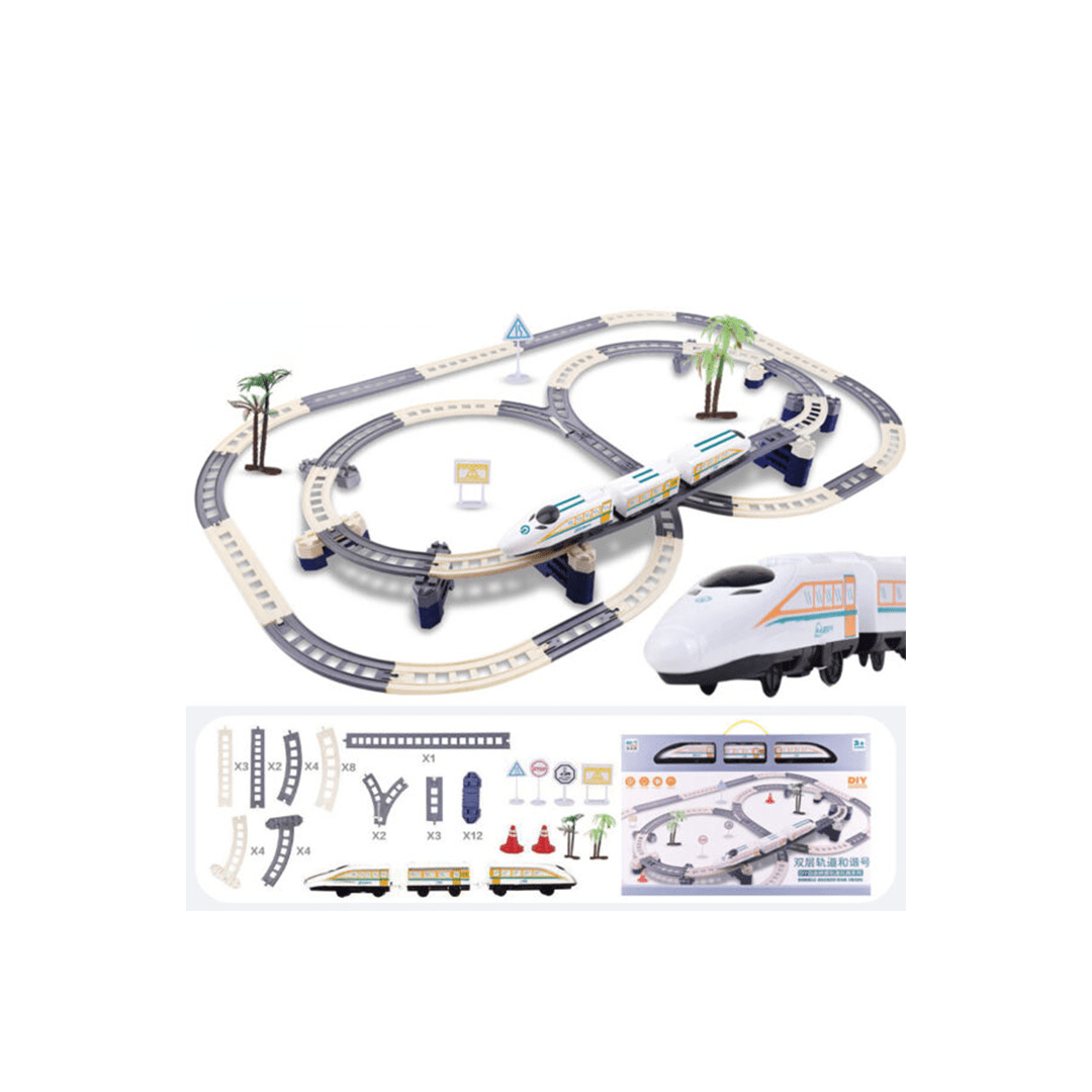 Baan Toys Toys Baan Toys Harmony Express Double Decker Rail Train For Kids (3 Years+)