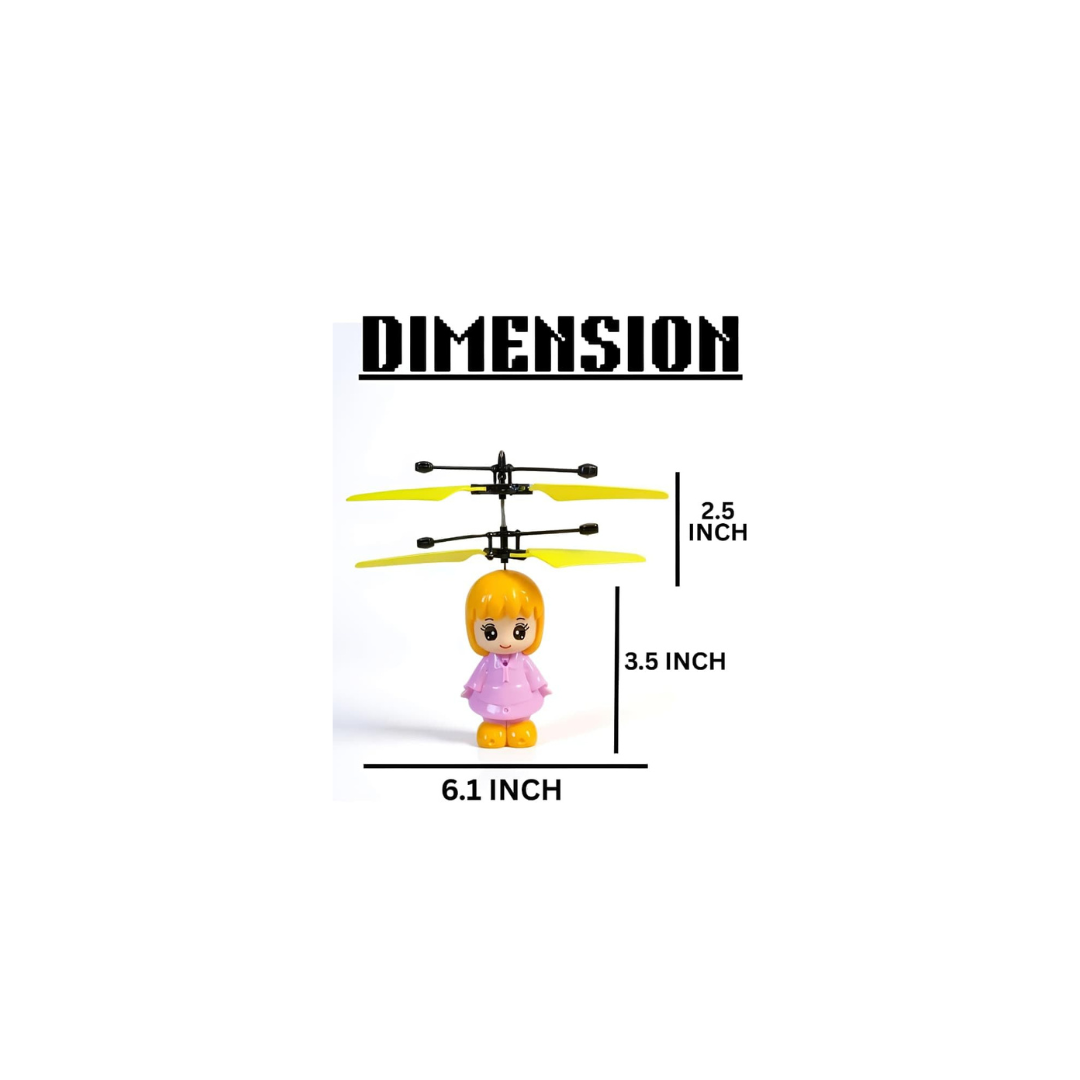 Toy Rush Rechargeable Hand Sensor Control Flying Robot Helicopter Toy for Kids, Boys & Girls (3 Years+) (Character as per Stock)