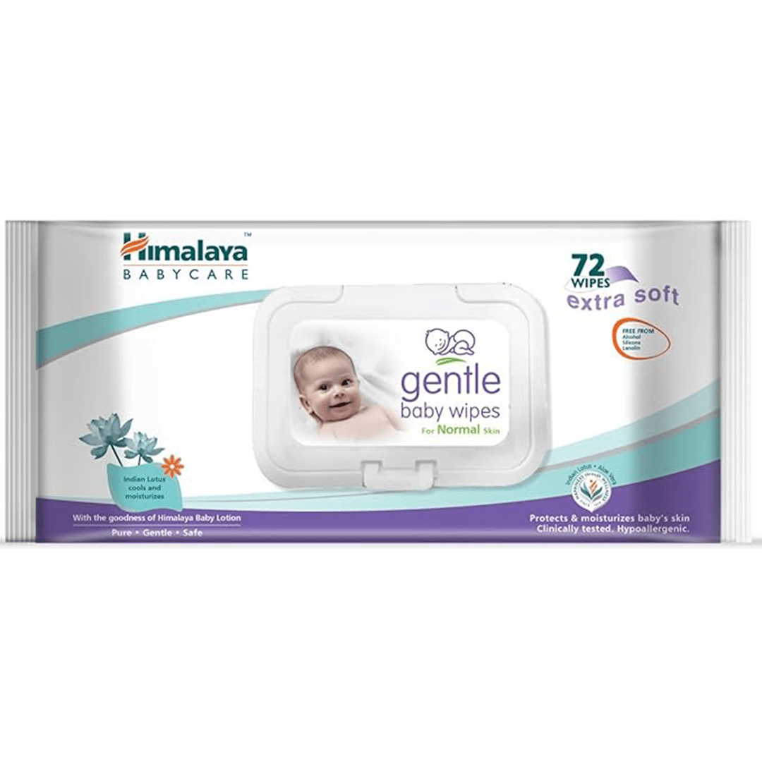 Magic Lamps Baby Care 72 s(Lid) Himalaya Gentle Baby Wipes (0-2 Years)