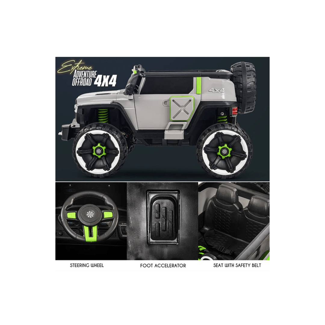 Baan Toys Ride-ons Baan Toys Hulk 4X4 Monster Rechargeable Jeep (2 Years+)