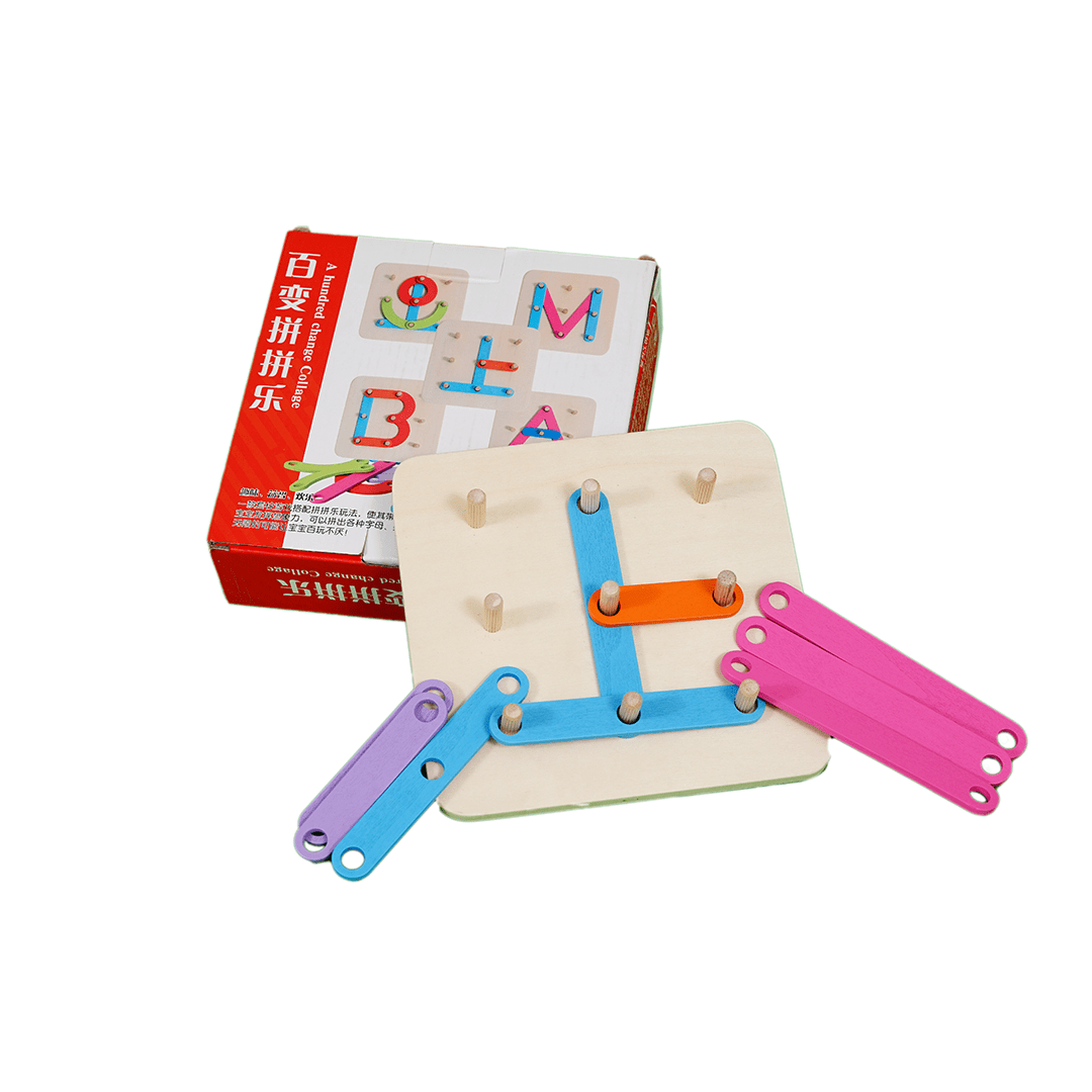 The Clever Clogs Toys The Clever Clogs Wooden Hundred Change Collage Educational Board Game for Kids. (3 Years+)