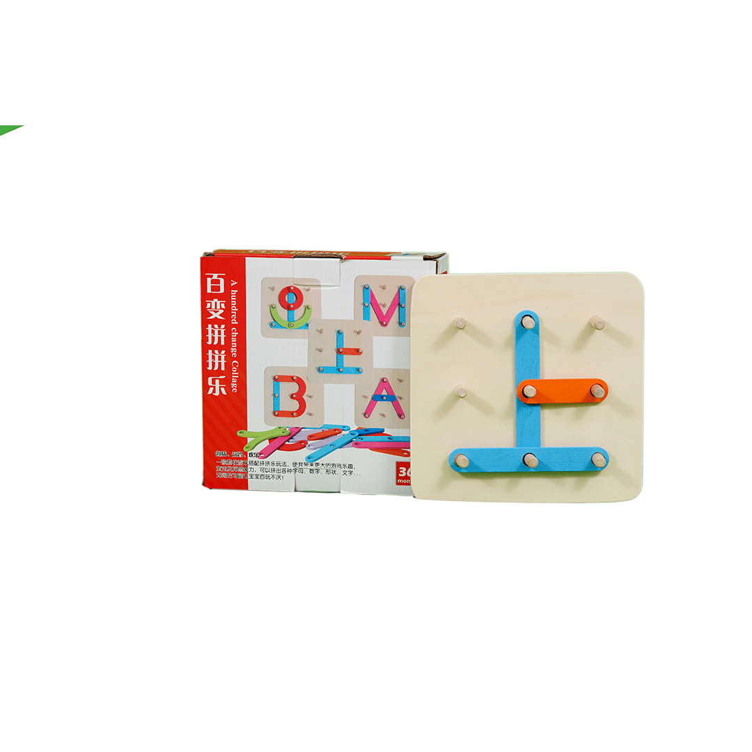 The Clever Clogs Toys The Clever Clogs Wooden Hundred Change Collage Educational Board Game for Kids. (3 Years+)