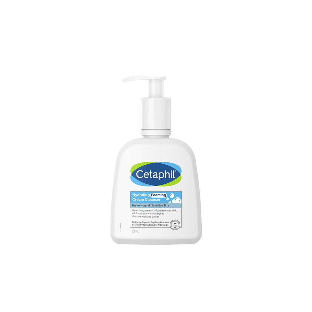 Cetaphil Personal Care Cetaphil Hydrating Foaming Face Wash, Cream to Foam Cleanser 236ml