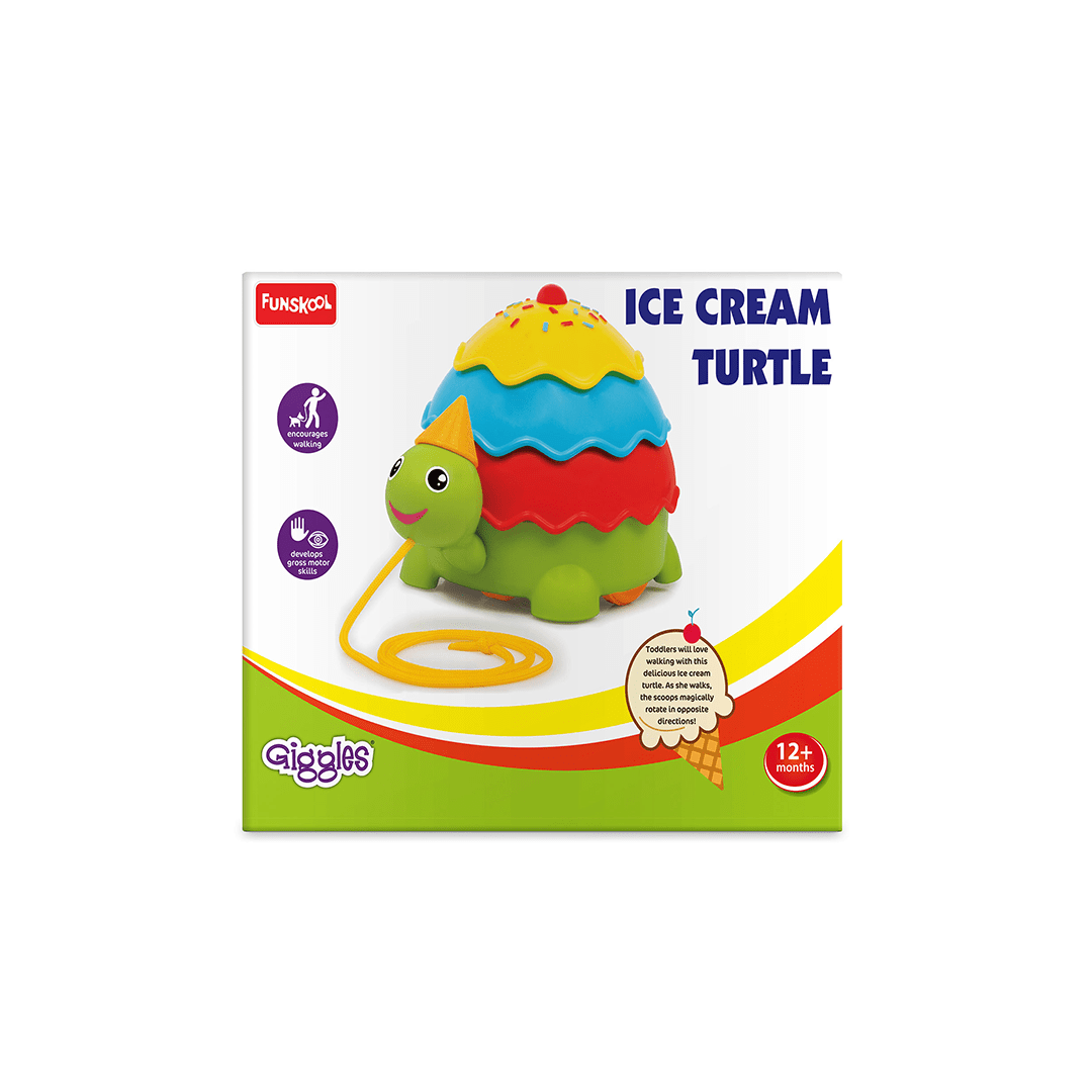 Funskool Toys Funskool Giggles Ice Cream Turtle (12 Months+)
