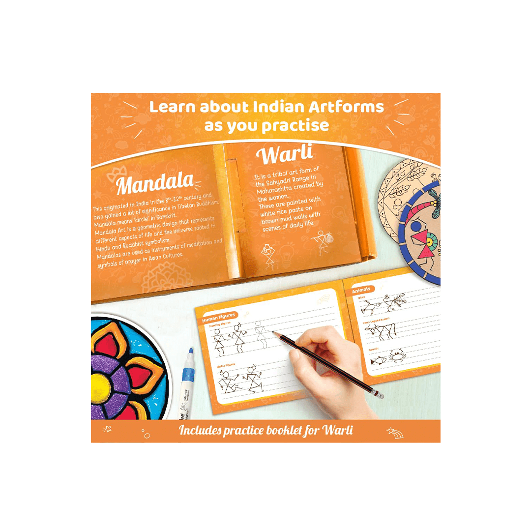 Imagimake Visual Artwork Imagimake Learn Indian Art Forms-Arts and Craft DIY Kit For Kids