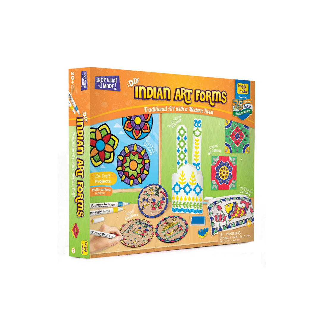 Imagimake Visual Artwork Imagimake Learn Indian Art Forms-Arts and Craft DIY Kit For Kids