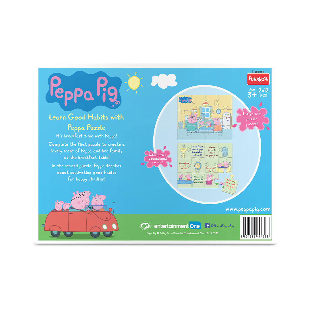 Funskool Toys Funskool Learn Good Habits With Peppa Puzzle (3 Years+)