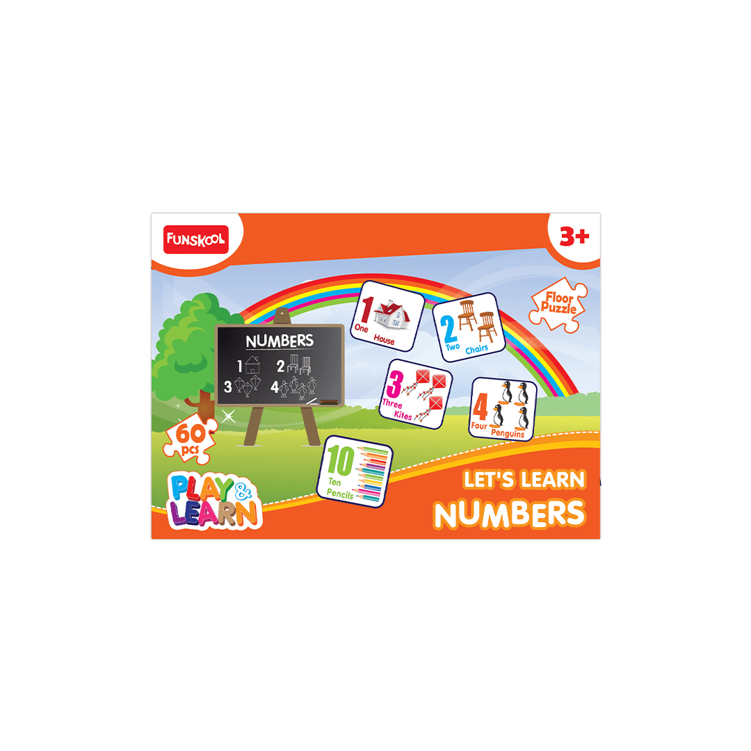 Funskool Toys Funskool Play & Learn Let's Learn Numbers Puzzle (3 Years+)