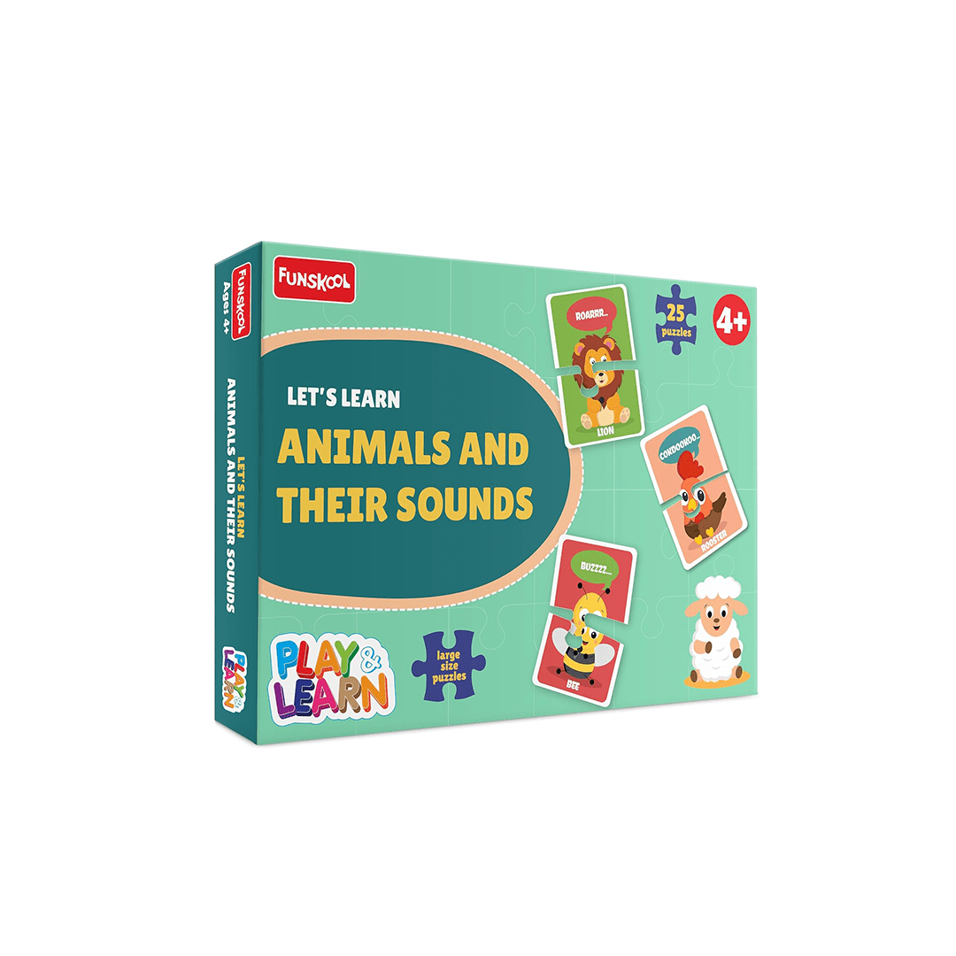 Funskool Toys Funskool Play & Learn - Let's Learn Animals & Their Sounds (4 Years+)