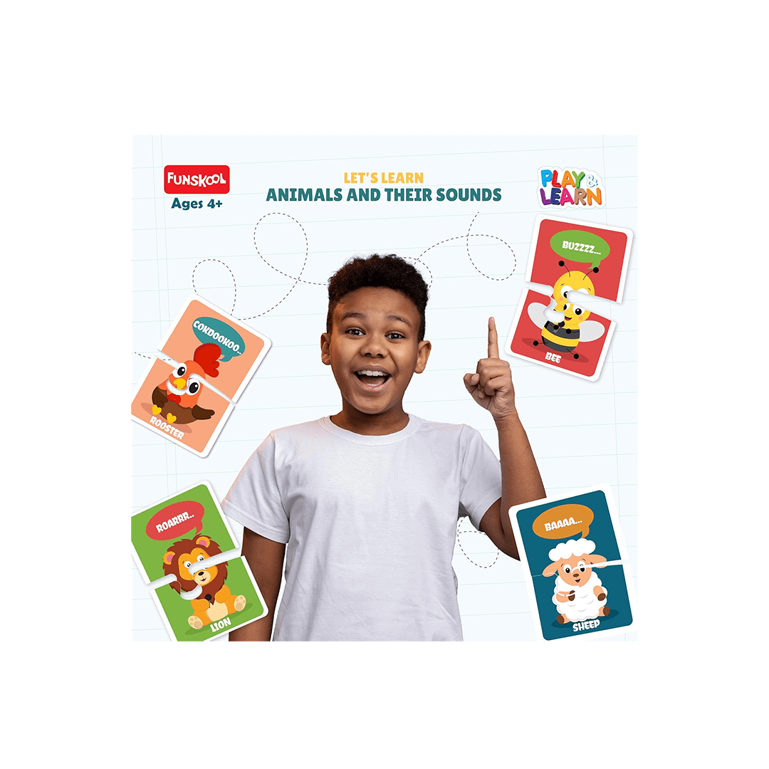 Funskool Toys Funskool Play & Learn - Let's Learn Animals & Their Sounds (4 Years+)