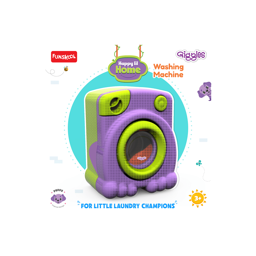 Funskool Toys Funskool Giggles Playset Happy Lil Home-Washing Machine (3 Years+)