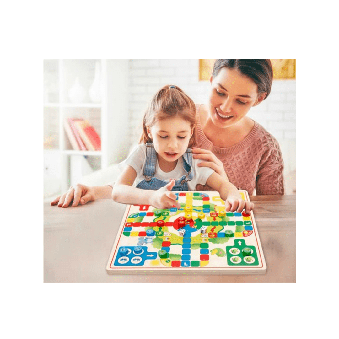 Extrokids Toys Extrokids Wooden High Quality Ludo And Chinese Checkers For Kids And Family Game (3 Years+)
