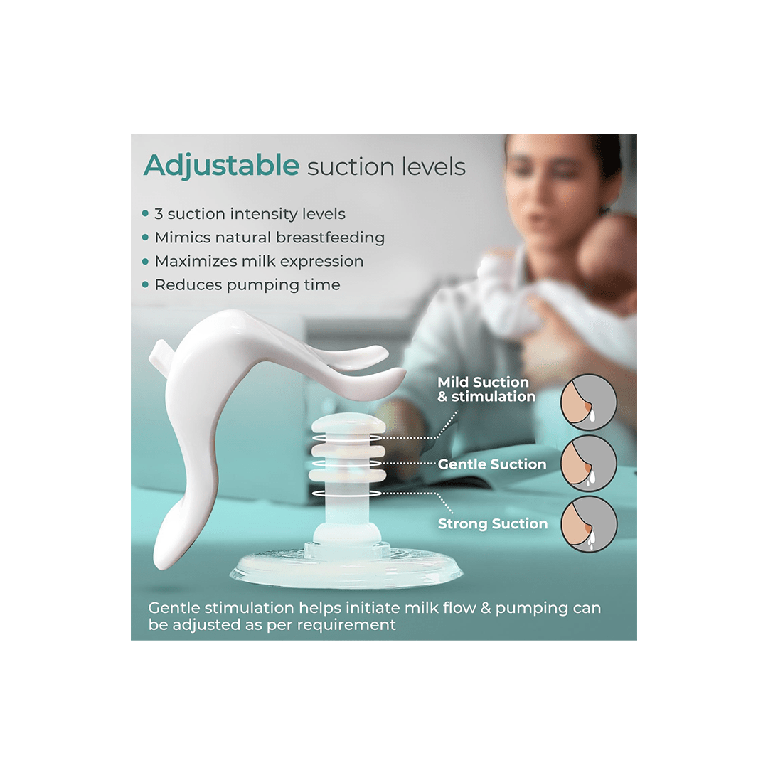 LuvLap Other Gears LuvLap Manual Breast Pump, 3 Level Suction Adjustment