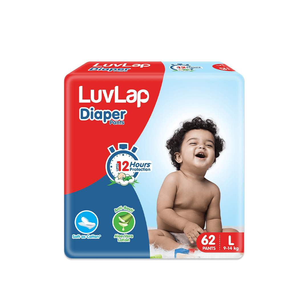 LuvLap Baby Care Large / 32 LuvLap Pant Style Baby Diapers with Aloe Vera Lotion