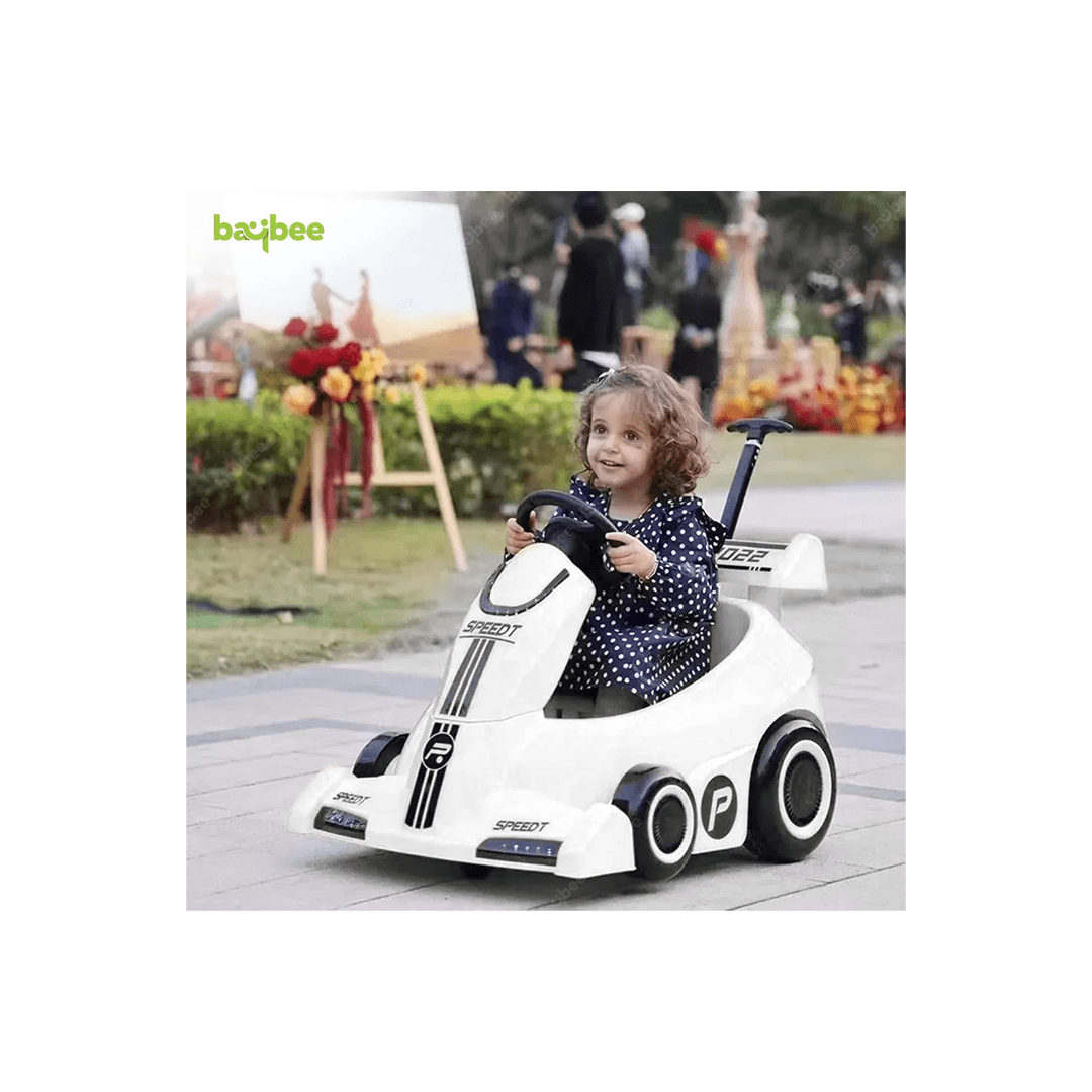 Baybee Ride-ons Baybee Maestro Electric Go Kart Car for Kids with Push Handle to Drive Boys & Girl
