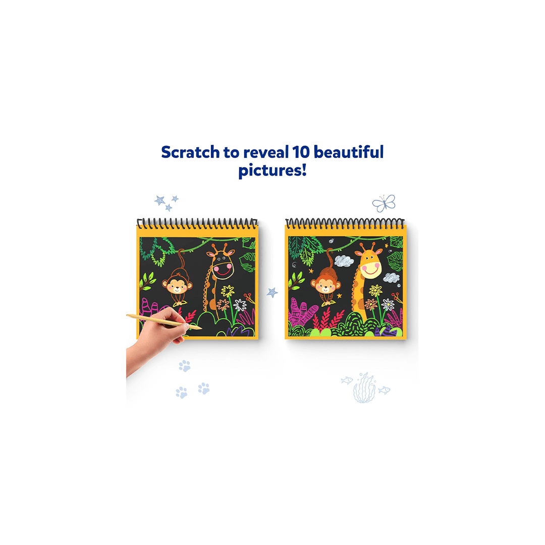 Skillmatics Toys Skillmatics Travel Friendly Magical Scratch Art Book: Amazing Animals (ages 3-8)