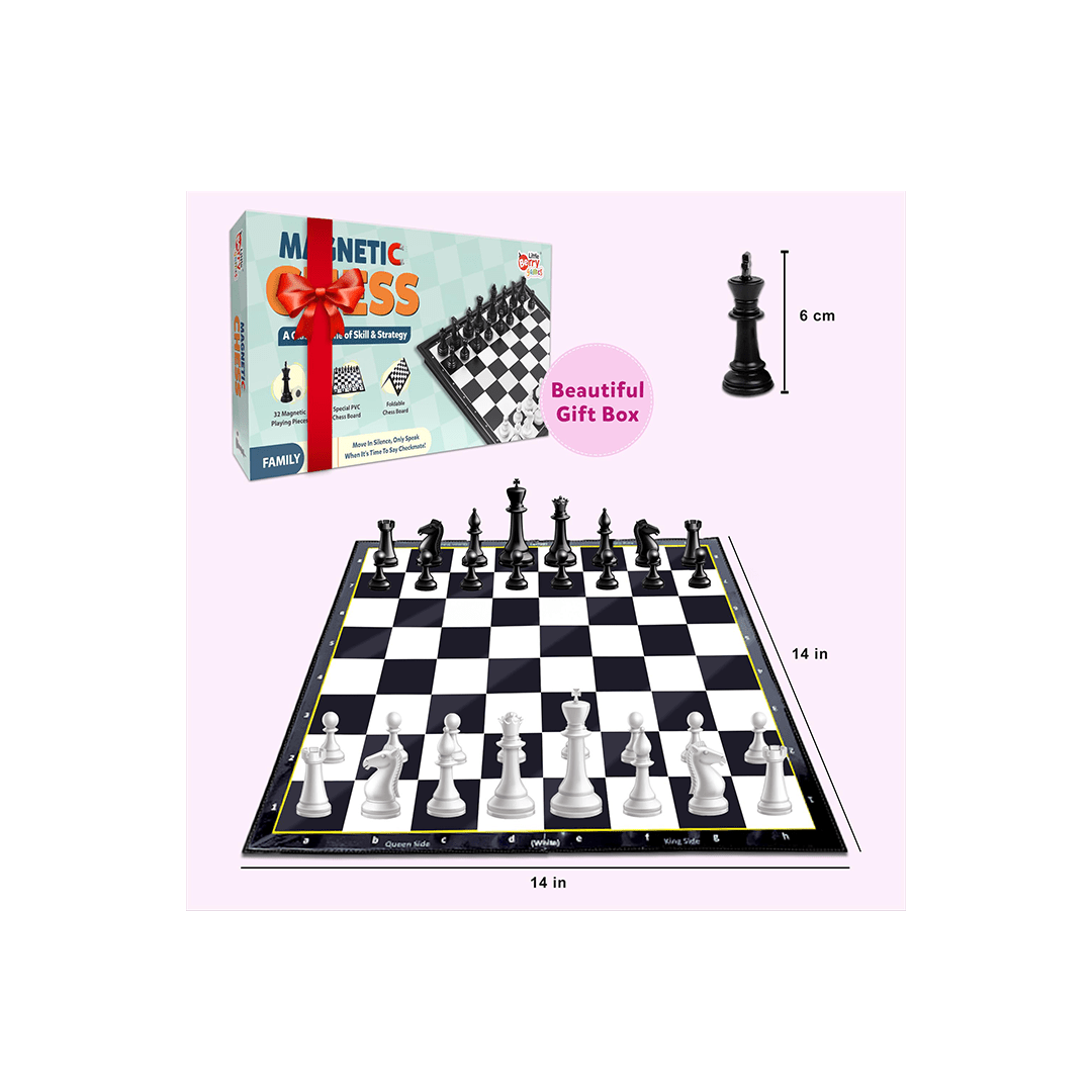 Little Berry Toys Little Berry Magnetic Chess Board Game Set for Kids & Adults - Strategy & Mind Game for Kids (6 Years+)