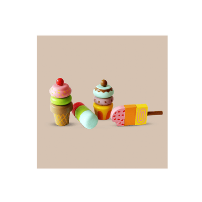 Shumee Toys Shumee Wooden Magnetic Ice cream Toy Set (3 Years+)