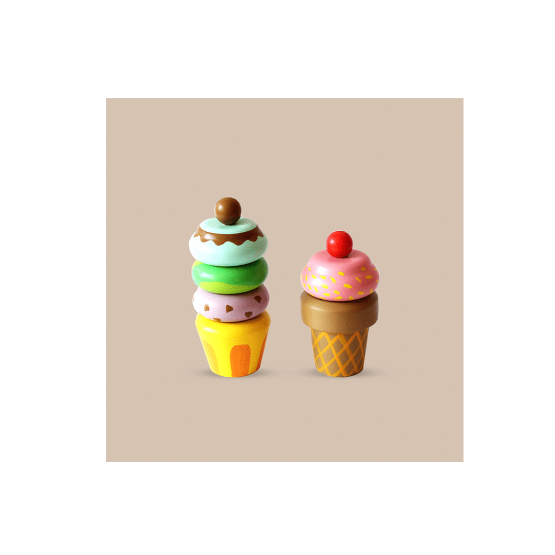 Shumee Toys Shumee Wooden Magnetic Ice cream Toy Set (3 Years+)