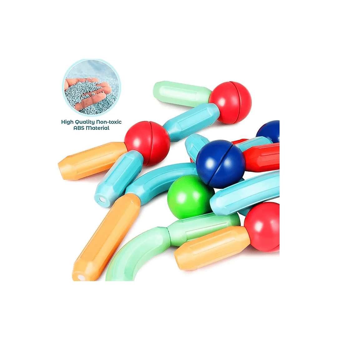 Baan Toys Toys Baan Toys Magnetic Sticks Blocks Multicolor - 36 Pieces (3 years+)