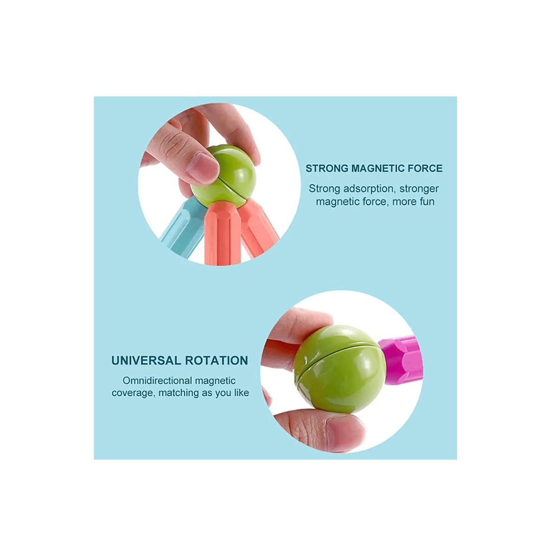 Baan Toys Toys Baan Toys Magnetic Sticks Blocks Multicolor - 36 Pieces (3 years+)