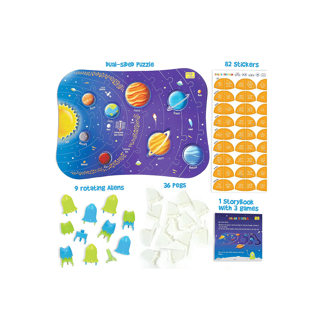Imagimake Science & Exploration Sets Imagimake Mapology Solar System Puzzle - Learning Aid and Educational Toy (5-7 Years)