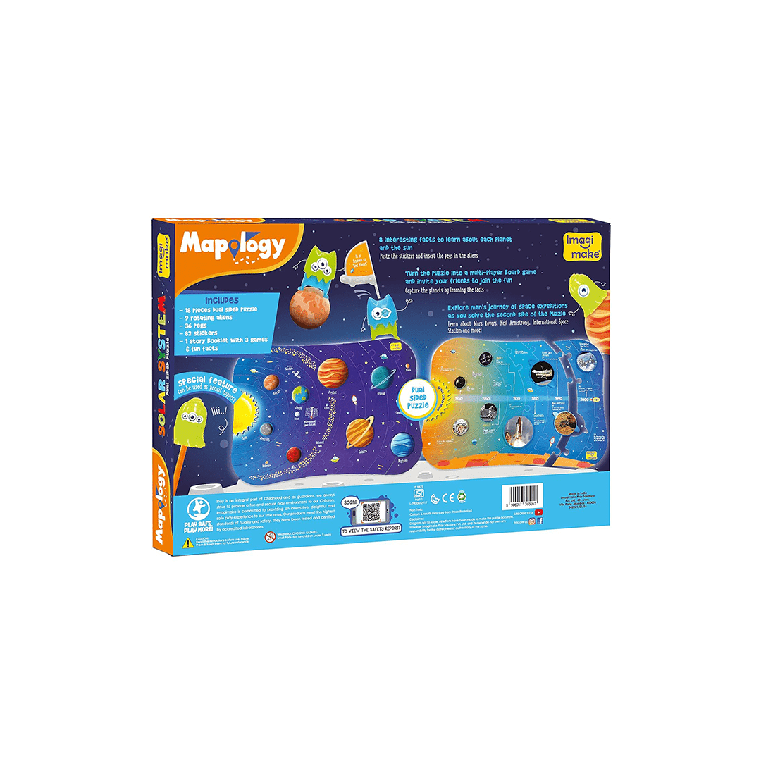Imagimake Science & Exploration Sets Imagimake Mapology Solar System Puzzle - Learning Aid and Educational Toy (5-7 Years)